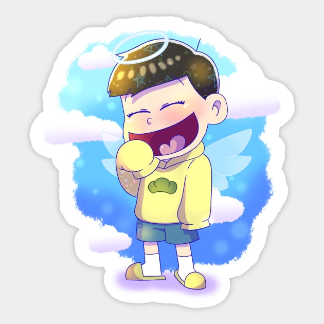 Osomatsu-san : Jyushimatsu Chibi (Angel) Sticker by UndertaleSquirrel